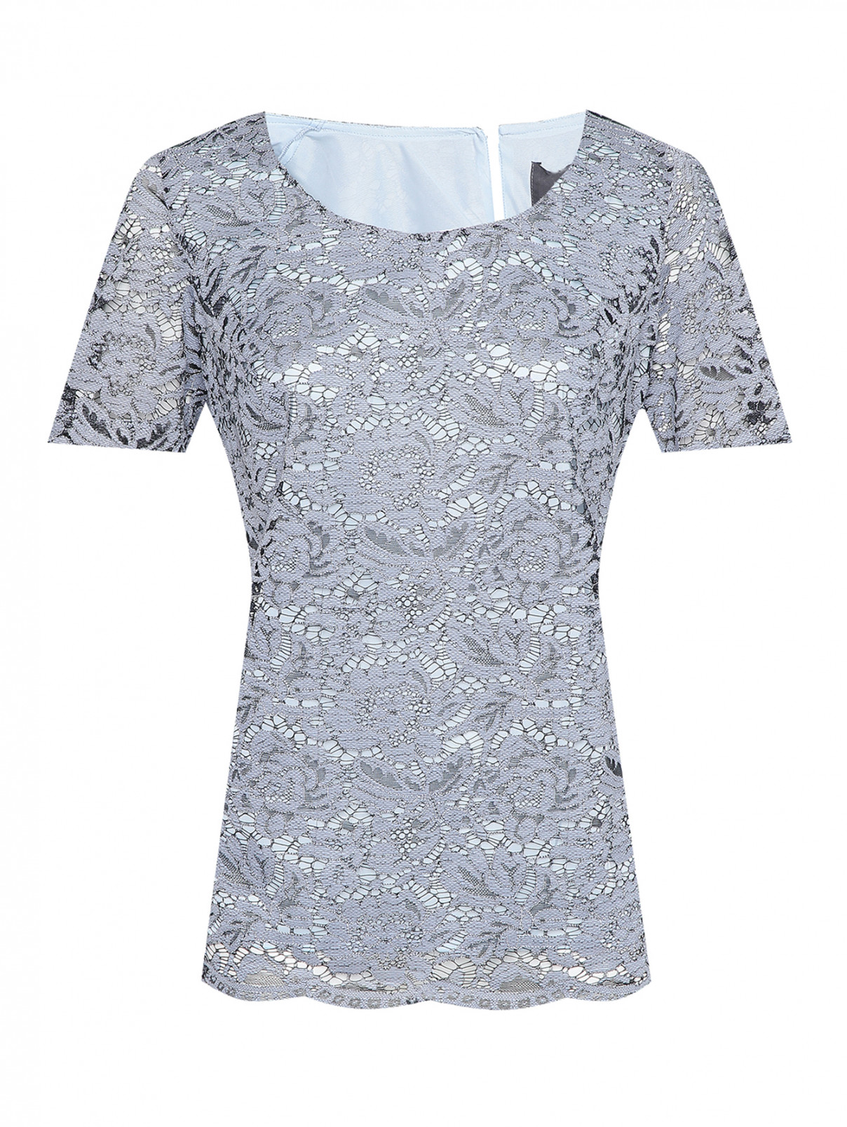 Блуза с коротким рукавом с плиссированной вставкой Persona by Marina Rinaldi  –  Общий вид