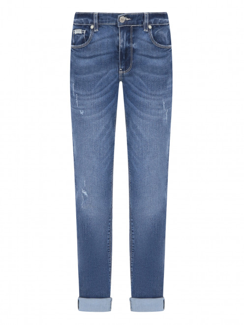 Узкие джинсы с надрезами - Общий вид