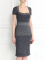 Платье с узором из смешанной шерсти Antonio Berardi  –  Модель Верх-Низ