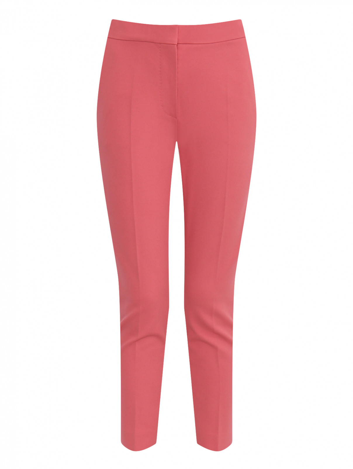 Укороченные брюки с боковыми карманами Max Mara  –  Общий вид  – Цвет:  Розовый