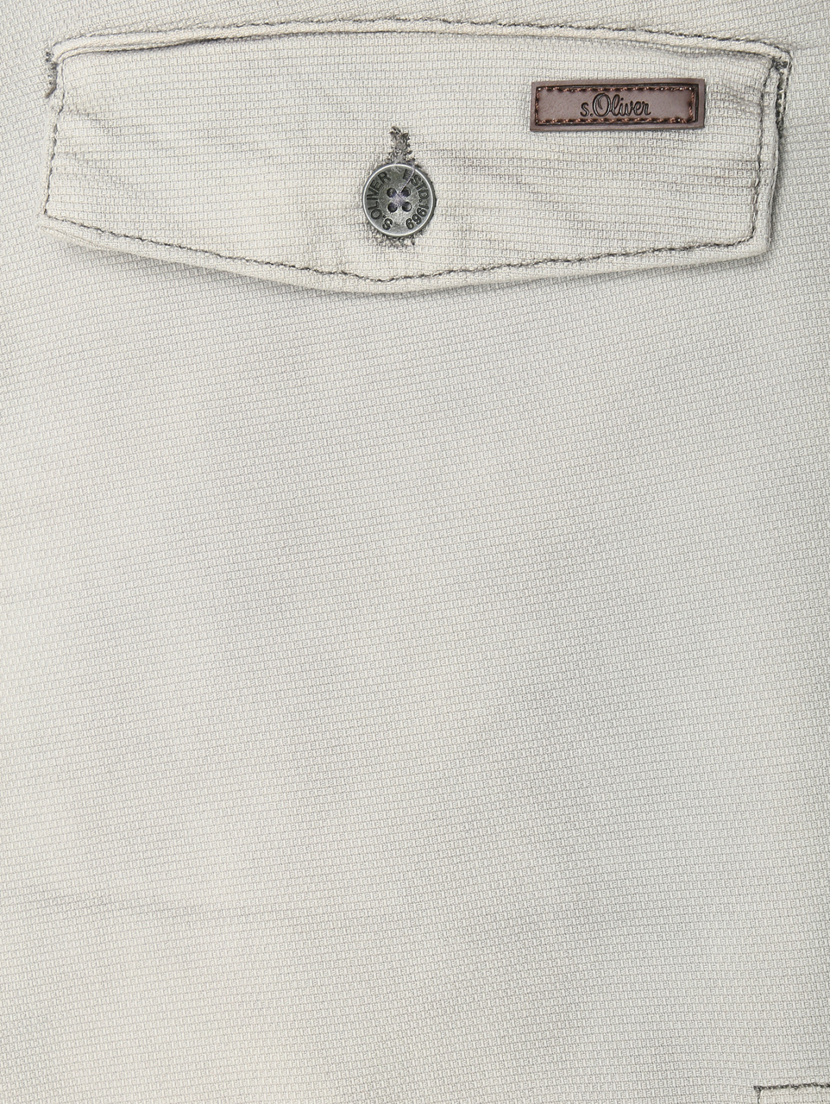 Шорты из хлопка с накладными карманами S.Oliver  –  Деталь1  – Цвет:  Серый