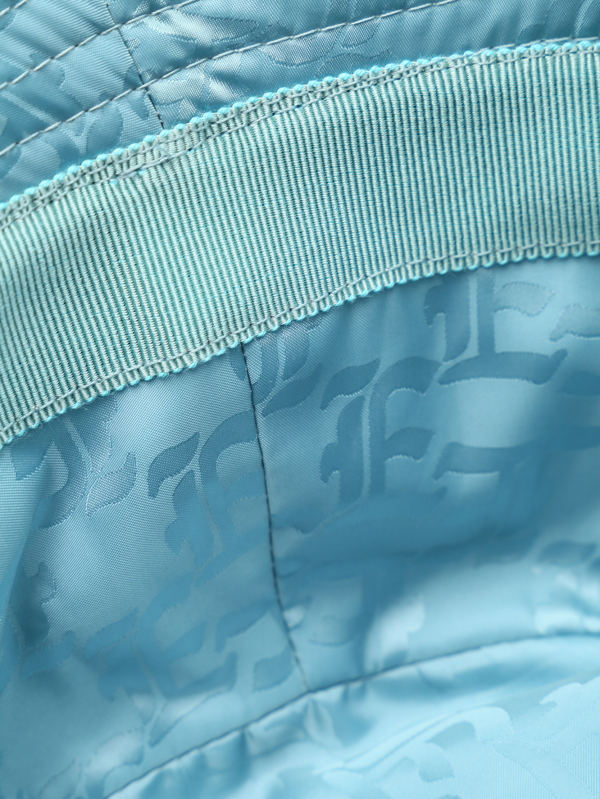 Панама из смешанного льна с вышивкой Ermanno Scervino  –  Деталь1  – Цвет:  Синий