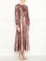 Платье-миди из шелка расклешенного кроя Max&Co  –  МодельВерхНиз