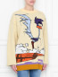 Свитер из шерсти с узором Calvin Klein 205W39NYC  –  МодельВерхНиз