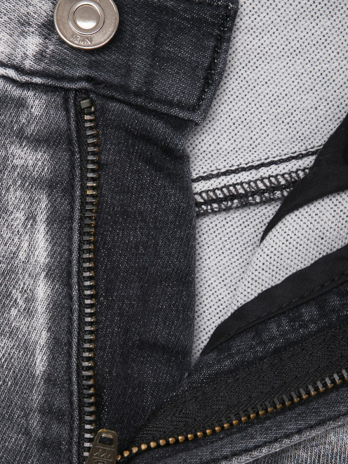 Трикотажные брюки с эффектом денима - Деталь