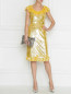 Платье из ткани с пайетками Elisabetta Franchi  –  МодельОбщийВид