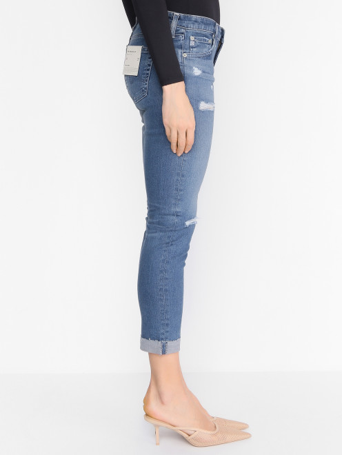 Укороченные джинсы из смешанного хлопка - МодельВерхНиз2