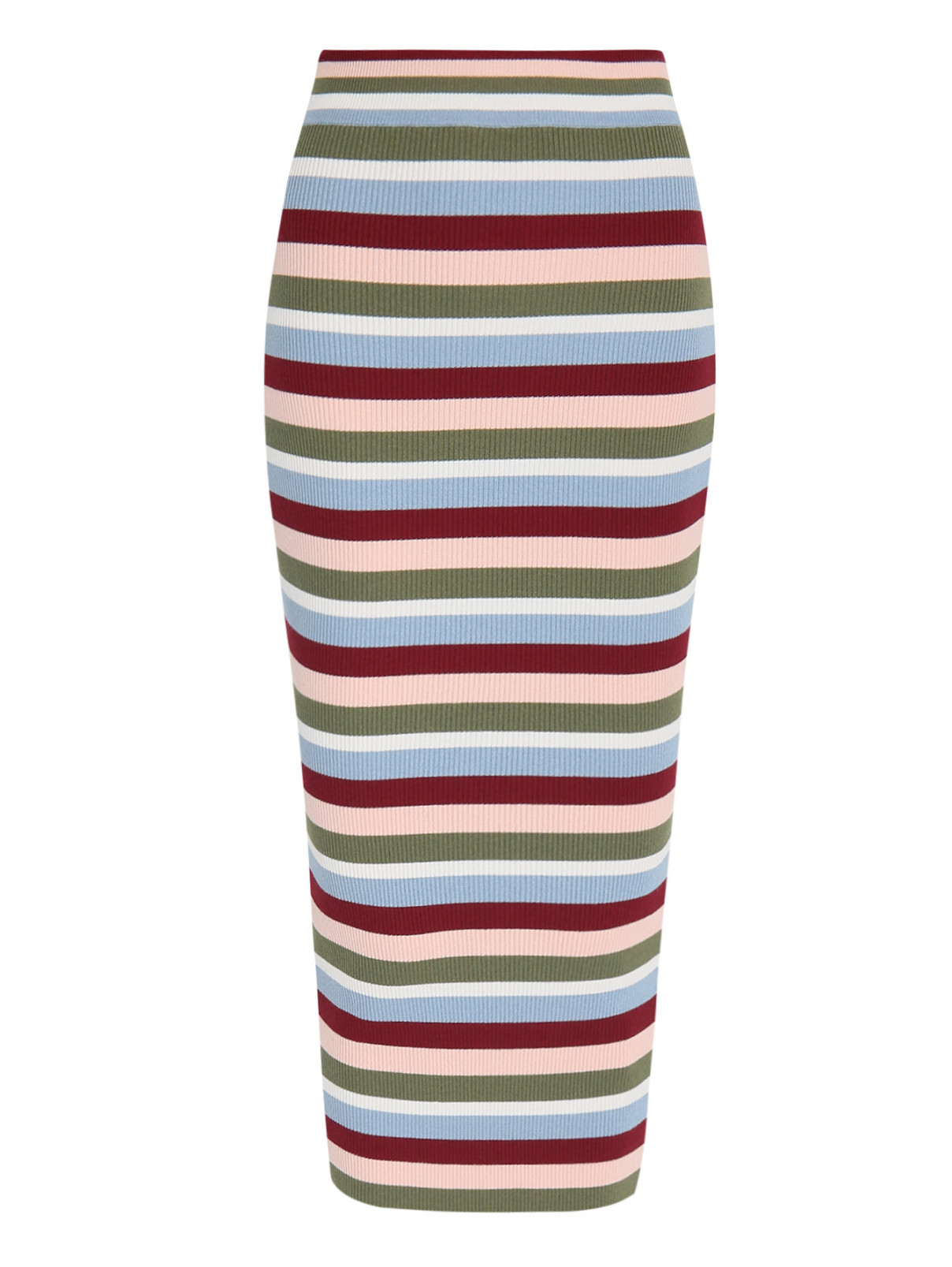 Трикотажная юбка-карандаш с узором I'M Isola Marras  –  Общий вид  – Цвет:  Узор