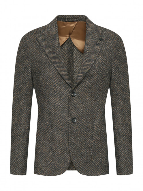 Пиджак из смесовой шерсти LARDINI - Общий вид