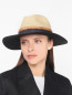 Шляпа с контрастной отделкой Lorena Antoniazzi  –  МодельОбщийВид