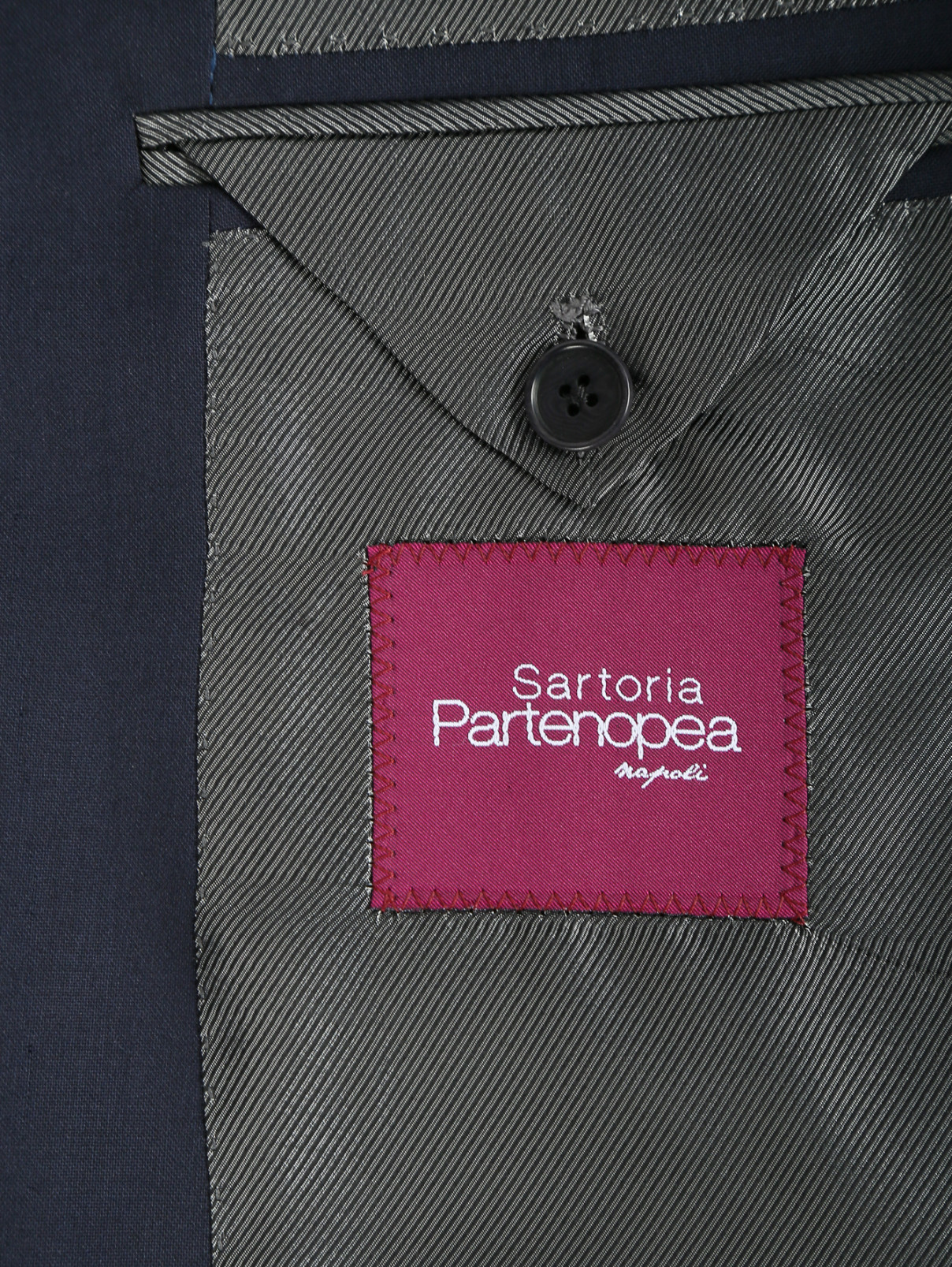 Костюм из шерсти Sartoria Partenopea  –  Деталь2  – Цвет:  Черный