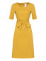 Платье-миди из хлопка с короткими рукавами Max Mara  –  Общий вид