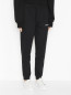 Трикотажные брюки с логотипом Helmut Lang  –  МодельВерхНиз