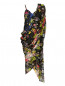 Платье -запах из шелка с цветочным принтом Jean Paul Gaultier  –  Общий вид