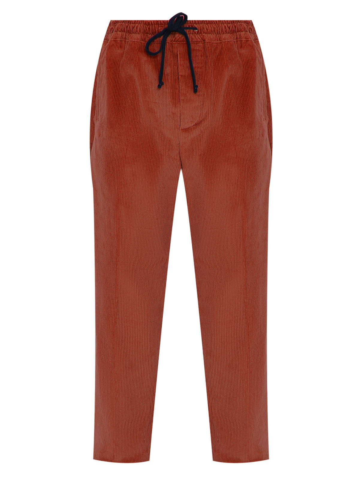 Вельветовые брюки из хлопка Altea  –  Общий вид  – Цвет:  Коричневый