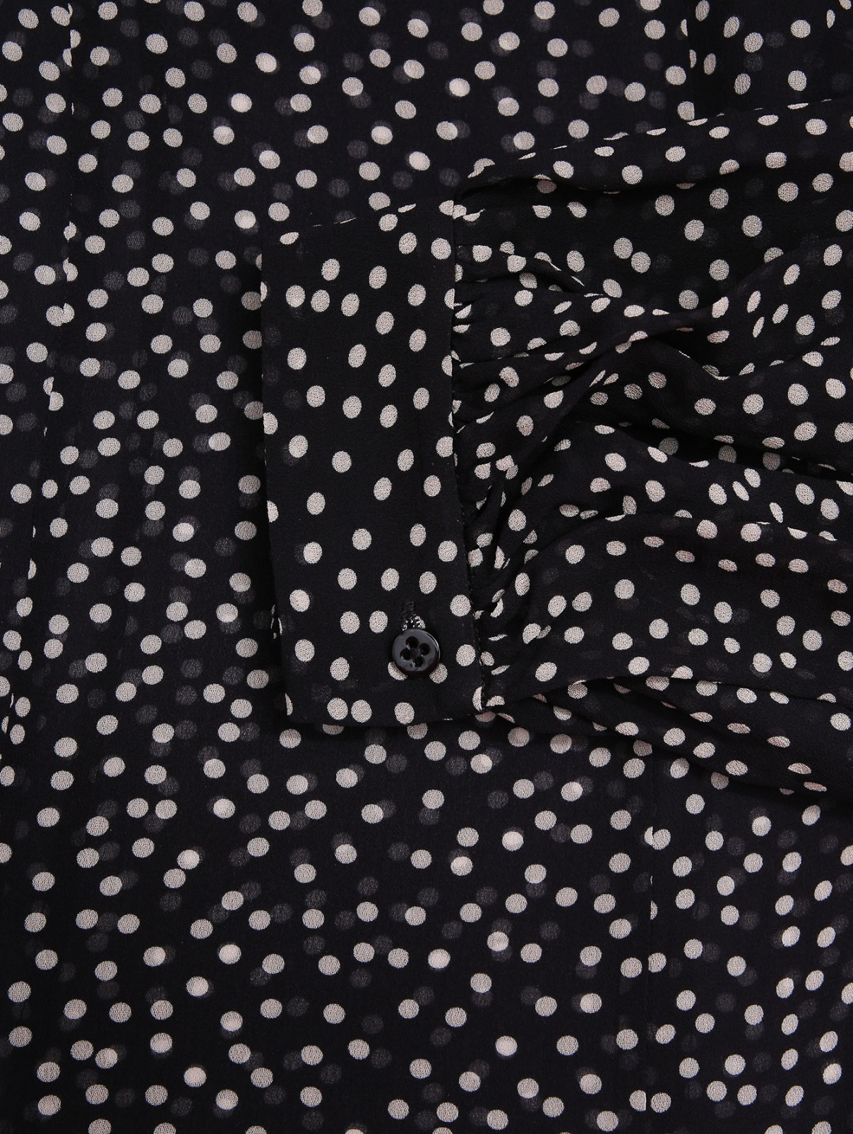 Блуза из вискозы с узором Dorothee Schumacher  –  Деталь  – Цвет:  Черный