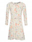 Платье из смешанного шелка с цветочным узором PennyBlack  –  Общий вид