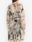 Платье из вискозы и шелка с узором Max&Co  –  МодельВерхНиз1