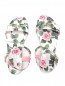 Сандалии кожаные с цветочным узором Dolce & Gabbana  –  Обтравка4