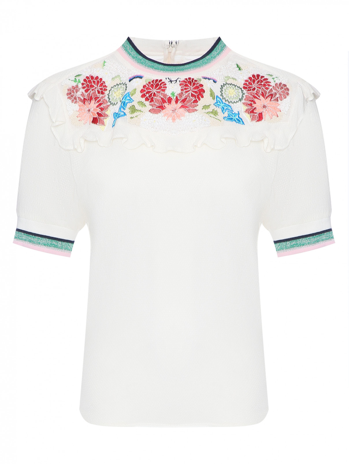 Блуза из вискозы с вышивкой Paul&Joe Sister  –  Общий вид