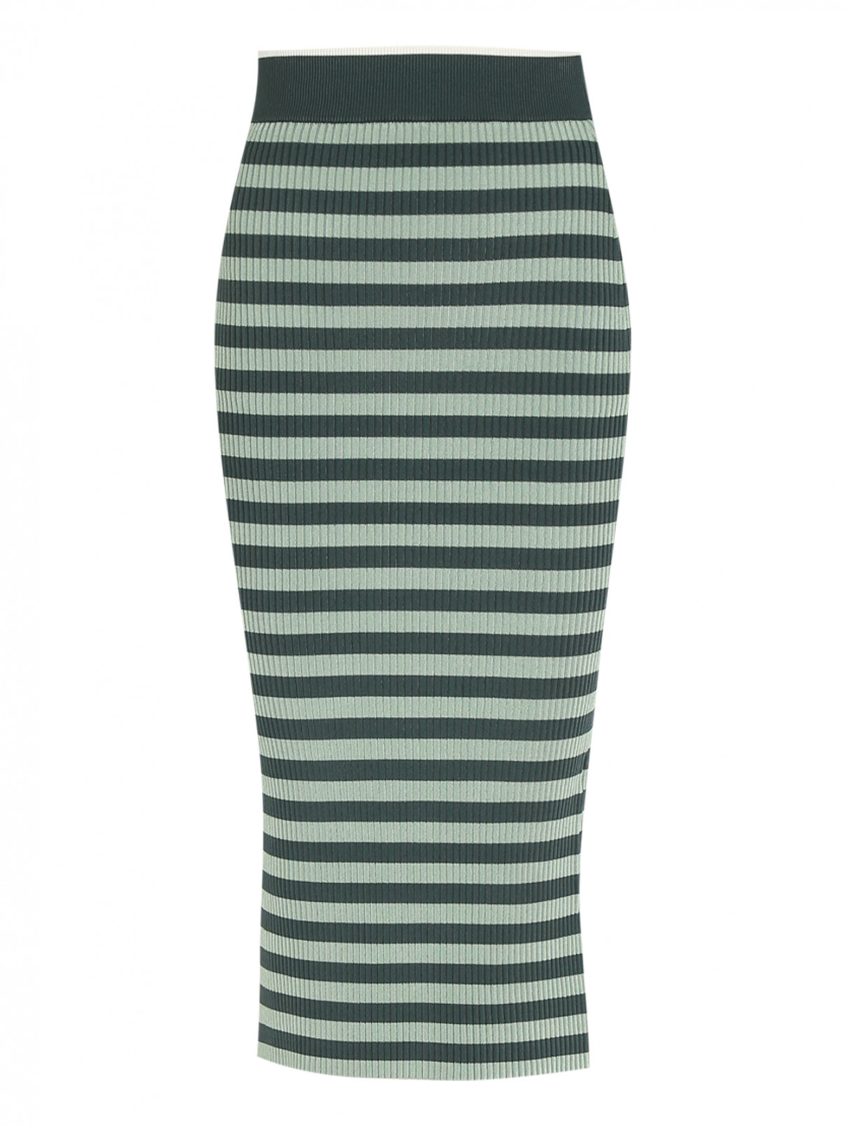 Трикотажная юбка с разрезами Hugo Boss  –  Общий вид  – Цвет:  Узор