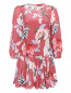 Платье из шелка с цветочным узором Max&Co  –  Общий вид