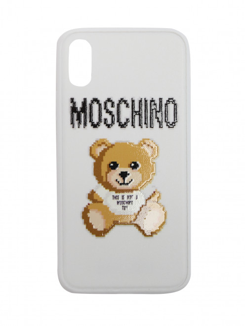 Чехол для IPhone 8 с принтом Moschino - Общий вид