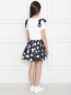Платье из хлопка с цветочным узором Aletta  –  МодельОбщийВид1