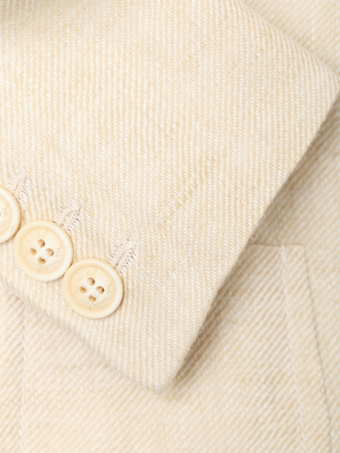 Пиджак из фактурного хлопка с карманами MiMiSol - Деталь
