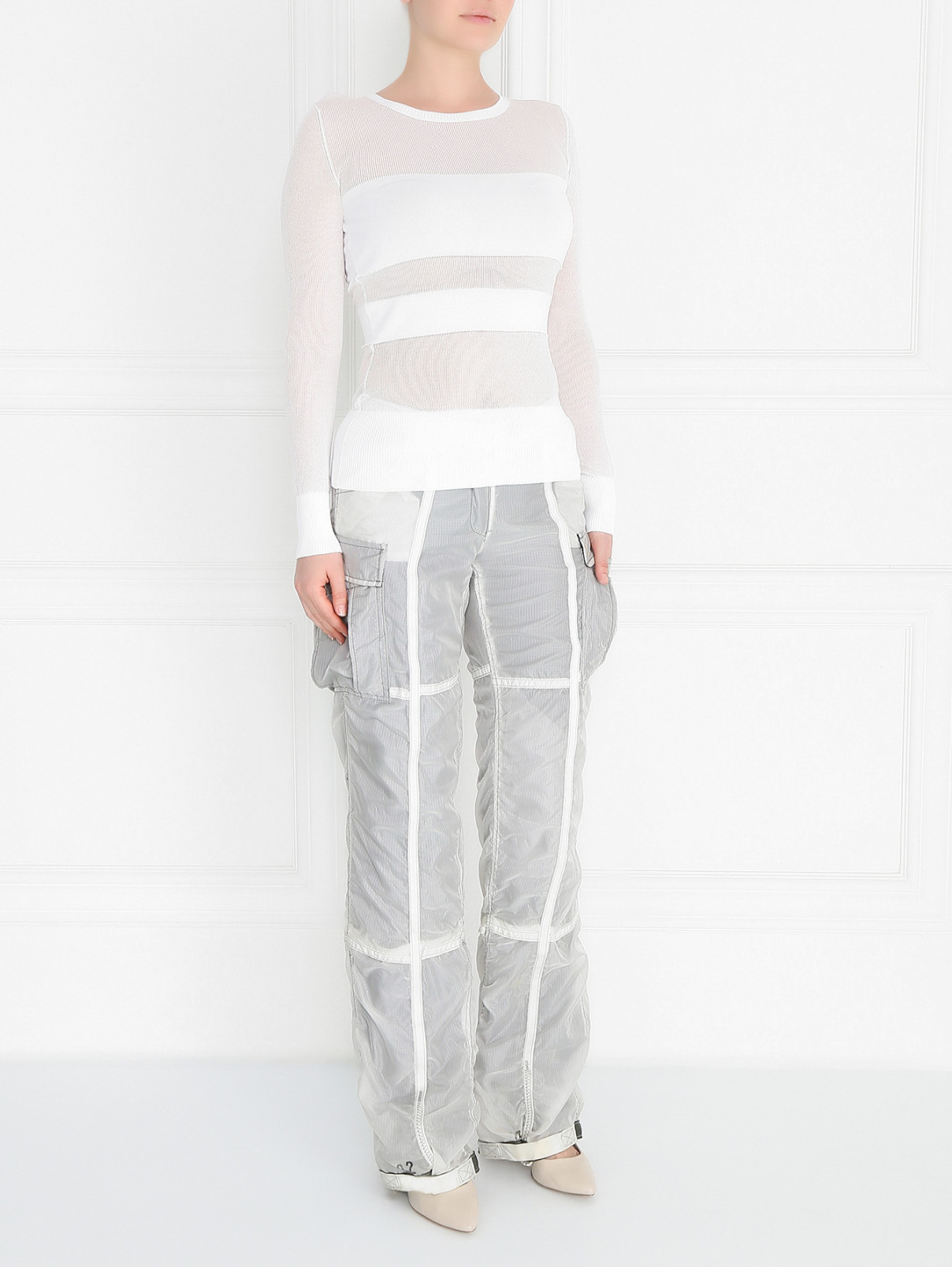 Свободные брюки с боковыми карманами Maurizio Pecoraro  –  Модель Общий вид  – Цвет:  Серый