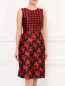 Платье-футляр с узором "гусиная лапка" Moschino Boutique  –  Модель Верх-Низ