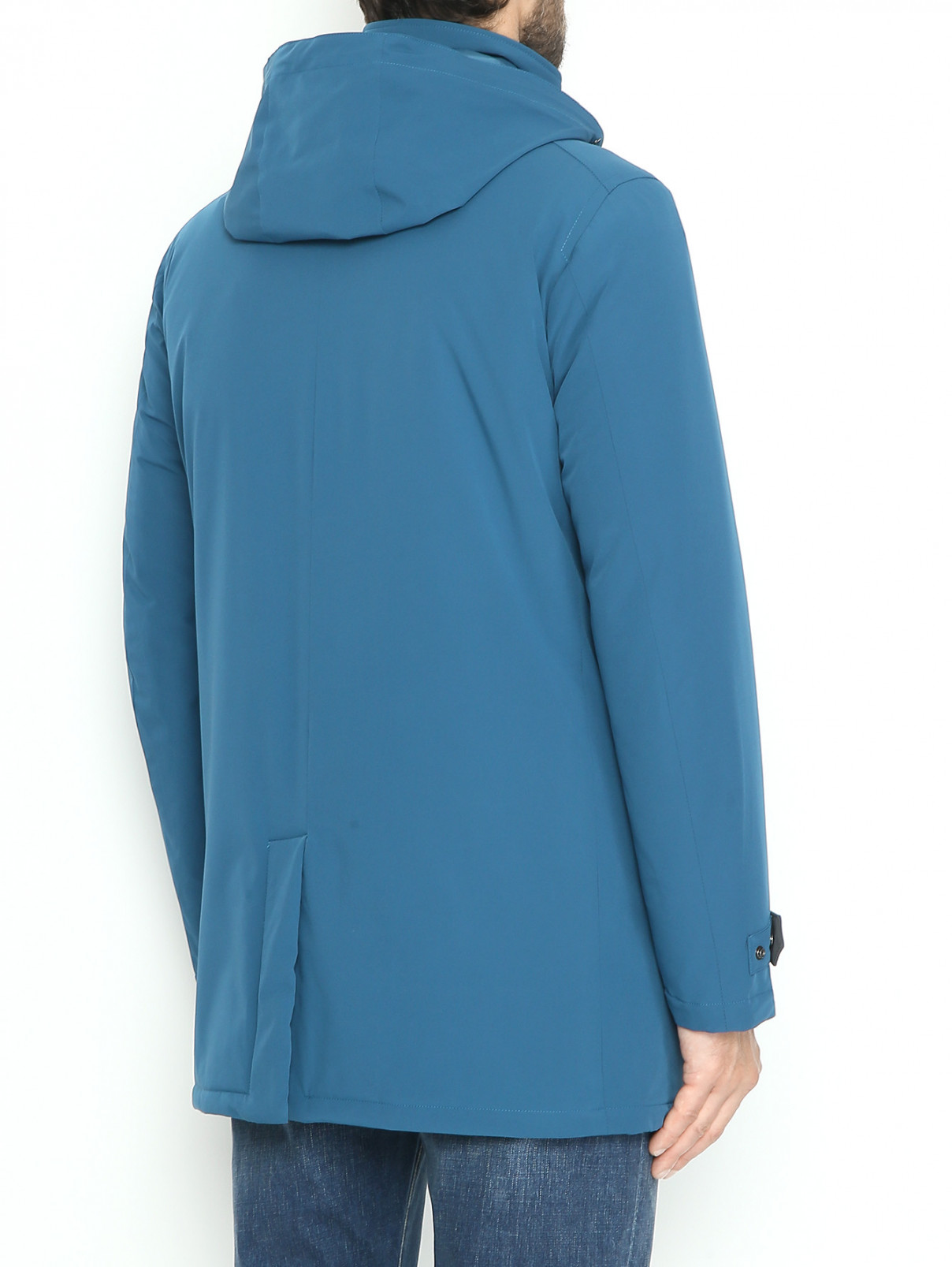 Куртка на молнии с капюшоном Paul&Shark  –  МодельВерхНиз1  – Цвет:  Синий