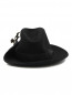 Шляпа из шерсти с декоративной деталью Borsalino  –  Общий вид