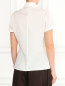 Блуза из шелка с короткими рукавами и нагрудным карманом Jean Paul Gaultier  –  Модель Верх-Низ1