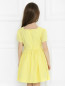 Платье из хлопка с пышной юбкой и принтом Moschino Teen  –  МодельВерхНиз1