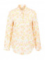 Блуза с цветочным узором, декорированная пайетками и стеклярусом Weekend Max Mara  –  Общий вид