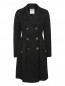 Приталенное двубортное пальто из шерсти Moschino Couture  –  Общий вид