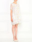 Платье из шелка с цветочным узором Dondup  –  Модель Общий вид