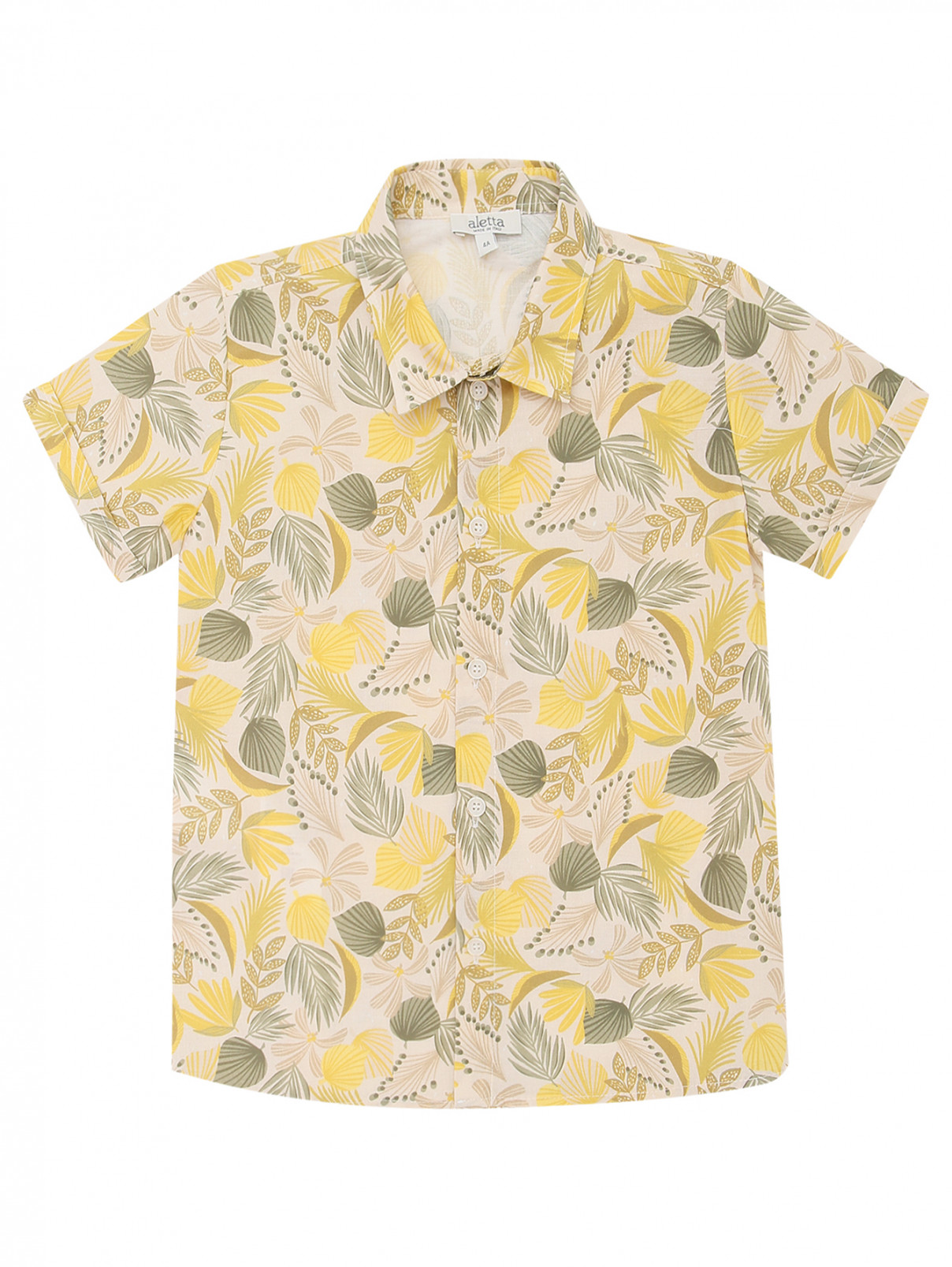 Рубашка на пуговицах с узором Aletta  –  Общий вид  – Цвет:  Узор