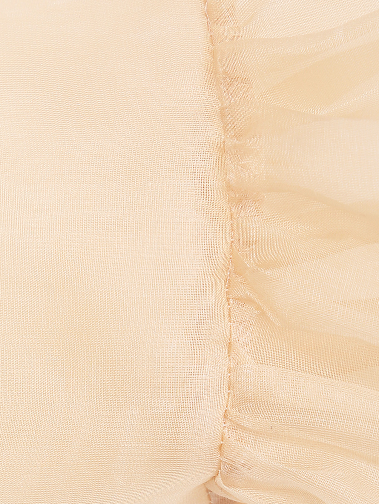 Блуза с рукавами из шелковой органзы MiMiSol  –  Деталь1  – Цвет:  Белый