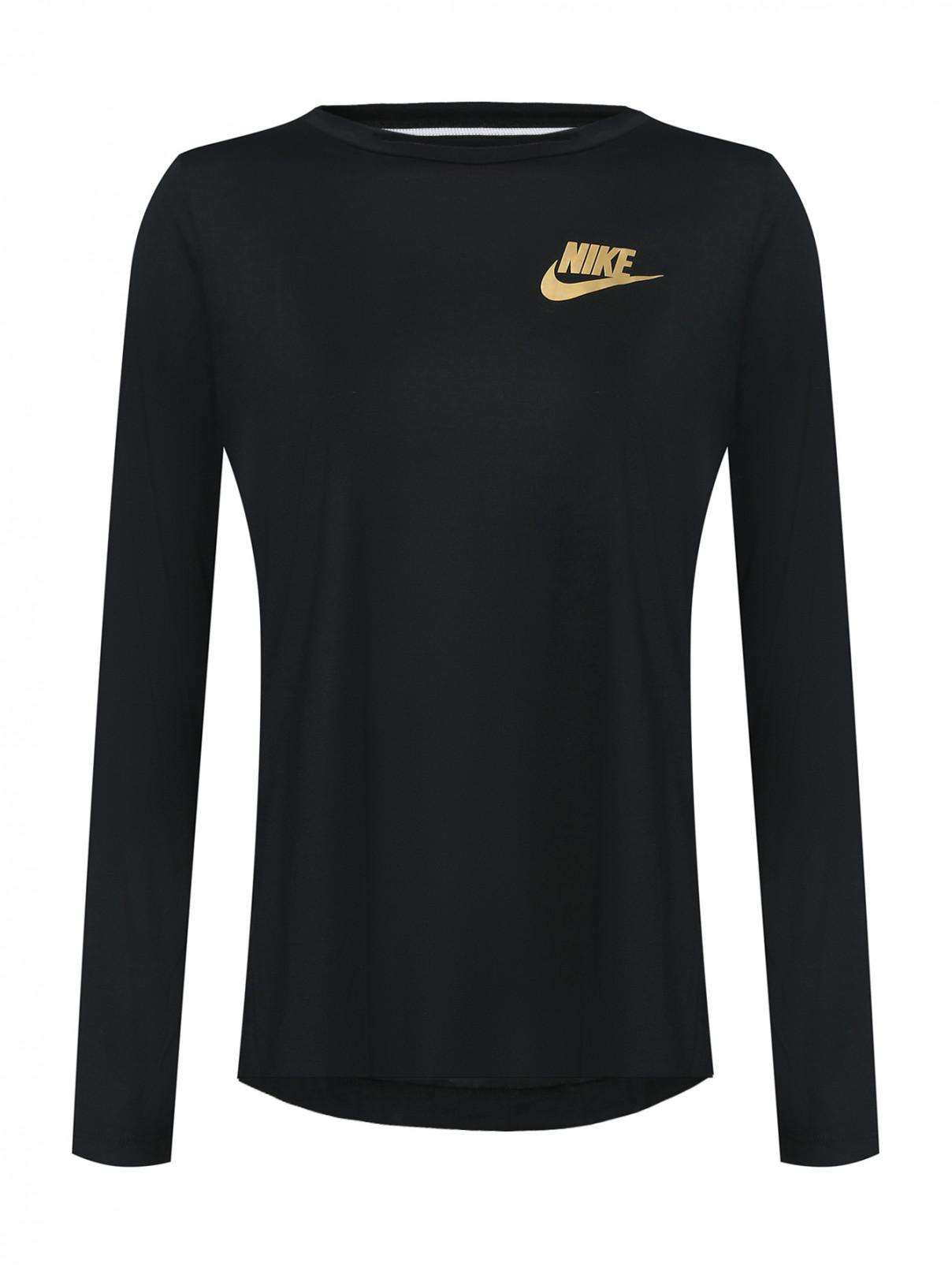 Лонгслив прямого кроя с логотипом Nike  –  Общий вид