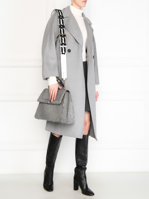 Ремень для сумки из кожи с контрастной отделкой Ermanno Scervino - МодельОбщийВид
