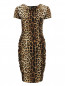 Платье из шелка с анималистичным узором Moschino Cheap&Chic  –  Общий вид