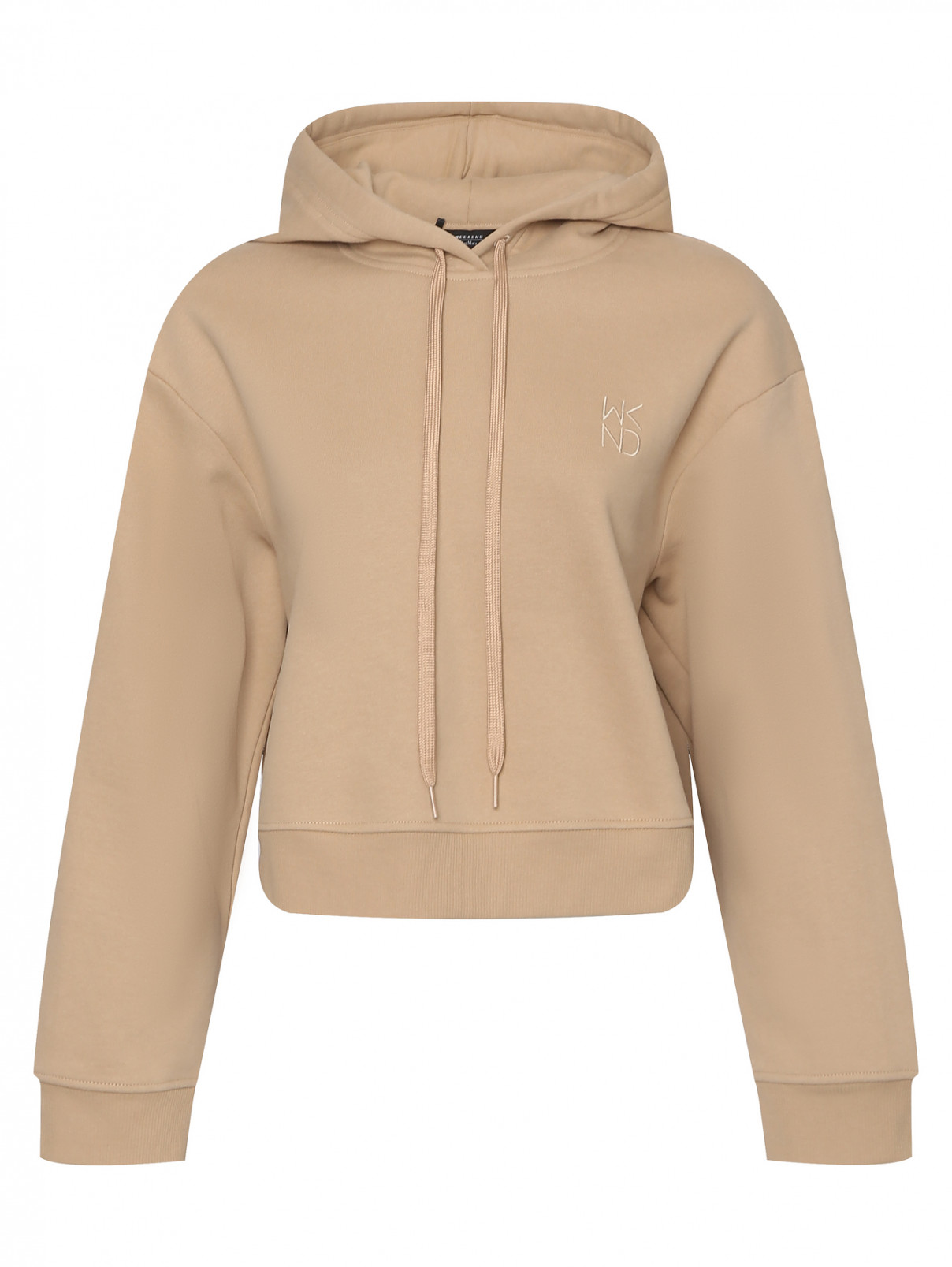 Укороченная толстовка Weekend Max Mara  –  Общий вид  – Цвет:  Бежевый