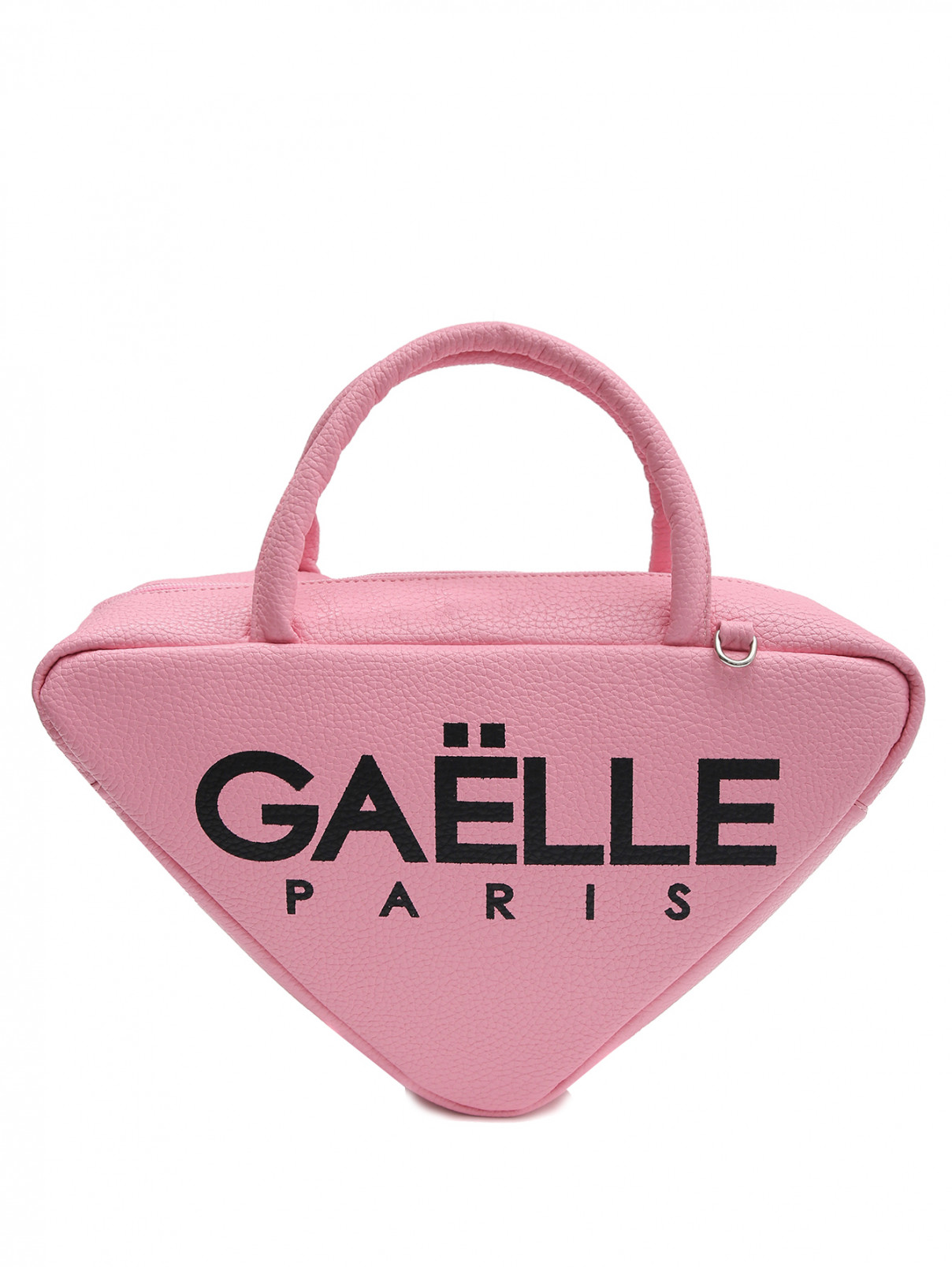 Сумка треугольной формы со съемным ремнем Gaelle  –  Общий вид  – Цвет:  Розовый