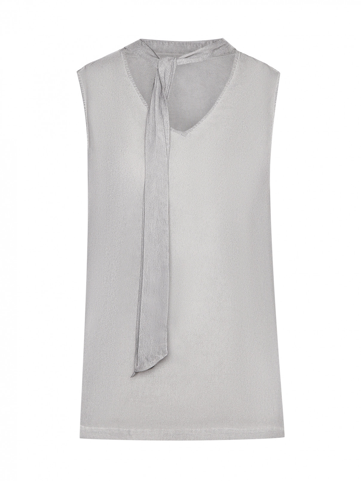 Вискозная блуза с бантом Comma  –  Общий вид