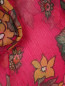 Блуза из шелка с цветочным узором Kenzo  –  Деталь
