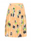 Юбка из шелка с цветочным принтом Moschino Cheap&Chic  –  Общий вид