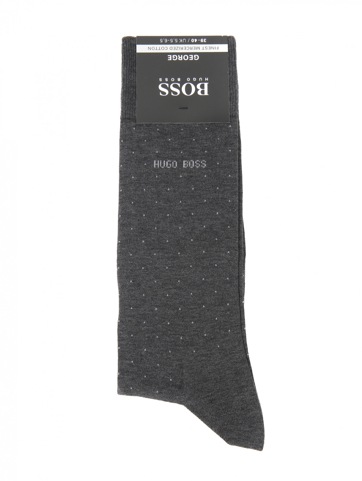 Носки из хлопка Boss  –  Общий вид  – Цвет:  Серый