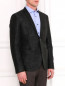 Легкий пиджак из шерсти с узором Emporio Armani  –  Модель Верх-Низ